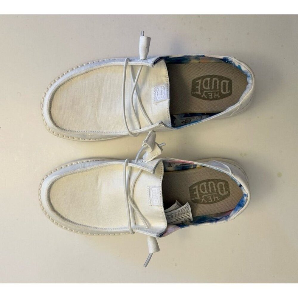 Hey Dude Wendy Slip On Casual Shoe - Silk Moon | 40052-1K6 Size 8.0 - Picture 7 of 10